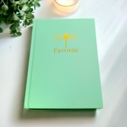 Блокнот А5 96арк.,# клітинка, "Favorite" ніжно-мятний колір.