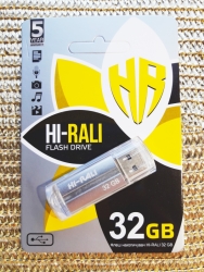 Накопичувач USB 32GB Hi-Rali Corsair серія срібло