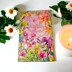 Блокнот А6 80 арк.# клітинка, "Creative notebook pink"