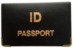 Обкладинка на Паспорт ID PASSPORT. Розмір 9,8*6,3см. чорний