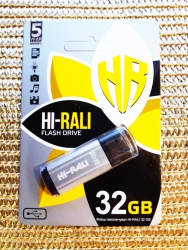 Накопичувач USB 32GB Hi-Rali Stark серія срібло