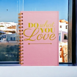 Блокнот А5 80 арк. на спіралі клітка "Do what you love"