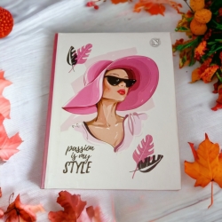 Блокнот А6 80 арк.# клітинка "Passion is my style"