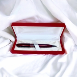 Ручка кулькова "GrandSignature Pen" футляр червоний бархат