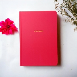 Блокнот А5 80арк.,# клітинка, "Notebook", кораловий.