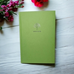 Блокнот А5 80арк.,# клітинка, "Travel book" зелений.