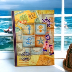 Блокнот А5 120арк.,# клітинка, "Sea".