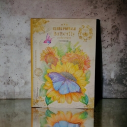 Блокнот А5 80арк.,# клітинка, "Butterfly".