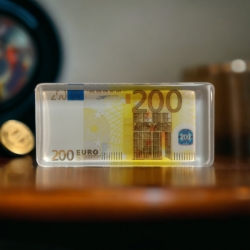 Магніт 200 євро, розмір 5.8 * 2.8 см.