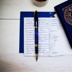 Ручка перо"Royal Scribe's Stylograph" синя
