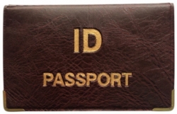 Обкладинка на Паспорт ID PASSPORT. Розмір 9,8*6,3см. Бордовий.
