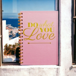 Блокнот А5 80 арк. на спіралі клітка "Do what you love"