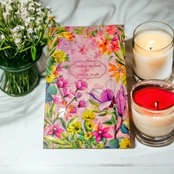 Блокнот А6 80 арк.# клітинка, "Creative notebook pink"