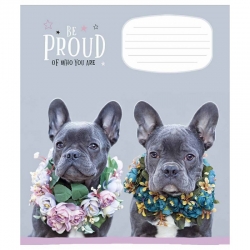 Зошит 12 л # в клітинку Школярик 3002К Be Proud