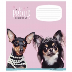 Зошит 12 л # в клітинку Школярик 3002К Be Proud