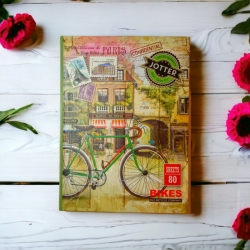 Блокнот А5 80арк.,# клітинка, "Bikes".