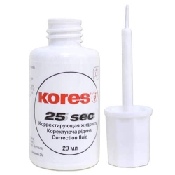 Коректор 20мл з пензликом '25 секунд' 66817 бренд: Kores