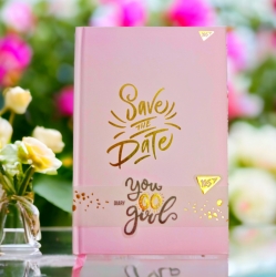 Мотиватор-планінг YES "Save the date" серії "You GO girl", 140 х 210 мм, 152 л.