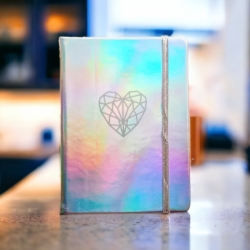 Блокнот А6, 148арк.# клітинка "Heart" на гумці, розмір 13,5*10,5см.