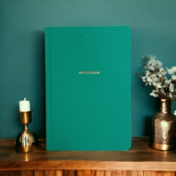 Блокнот А5 80арк.,# клітинка, "Notebook", темно-зелений.