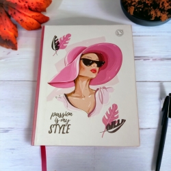 Блокнот А6 80 арк.# клітинка "Passion is my style"
