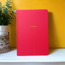 Блокнот А5 80арк.,# клітинка, "Notebook", кораловий.