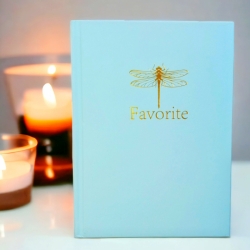Блокнот А5 96арк.,# клітинка, "Favorite" ніжно-блакитний.