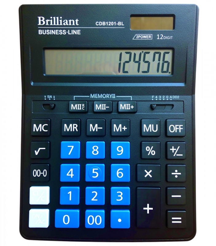Калькулятор Brilliant CDB1201-BL Розмір 205 x 155 x 36 мм 12 розр.