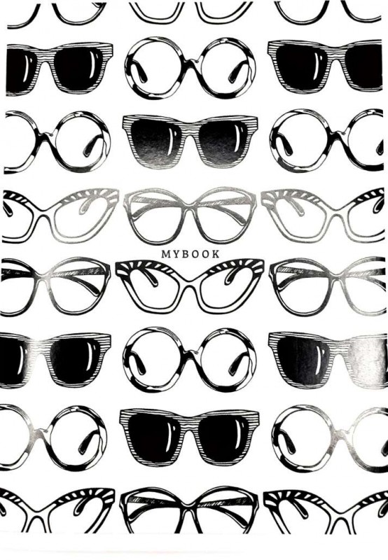 Скетчбук 15см*10.5см "glasses"