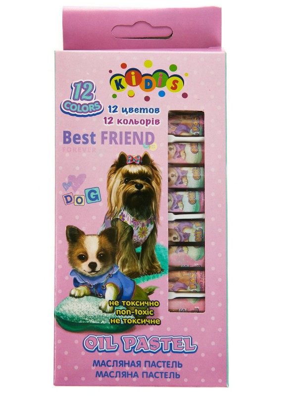 Пастель масл. "Kidis best friend" 12цв.