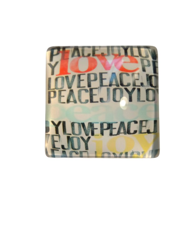 Магніт " love peace" 4*4см