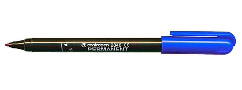 Маркер 2846 Permanent 1мм синий бренд: Centropen .
