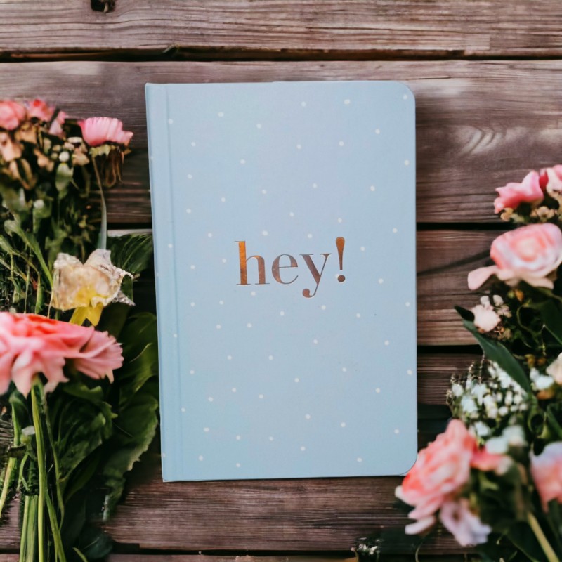 Блокнот А6 тверда обкладинка, # клітинка, ,,"Hey!"