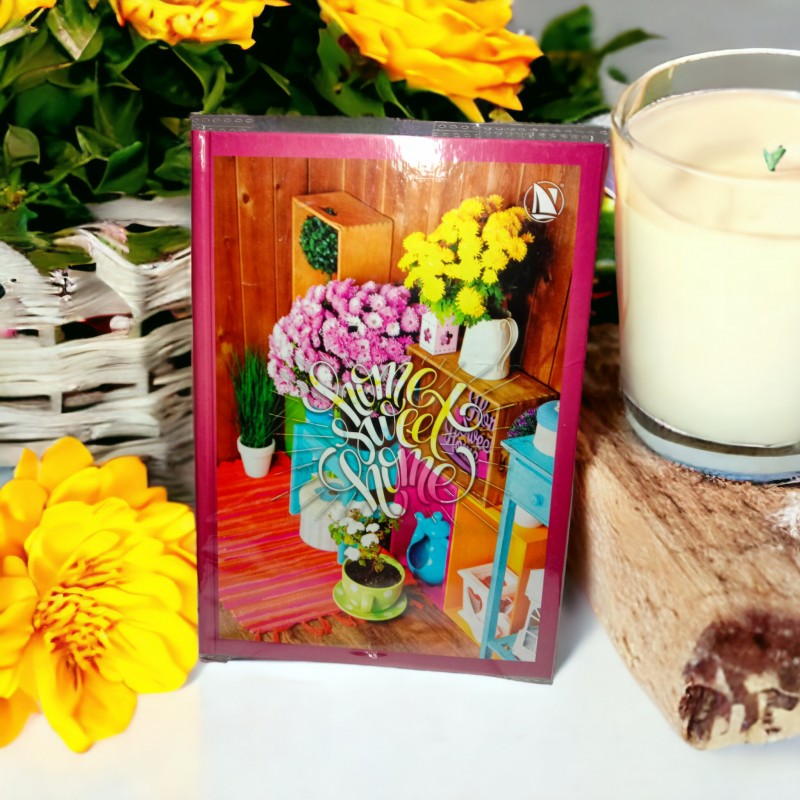 Блокнот А5, 96 арк.# клітинка, "Home sweet home".