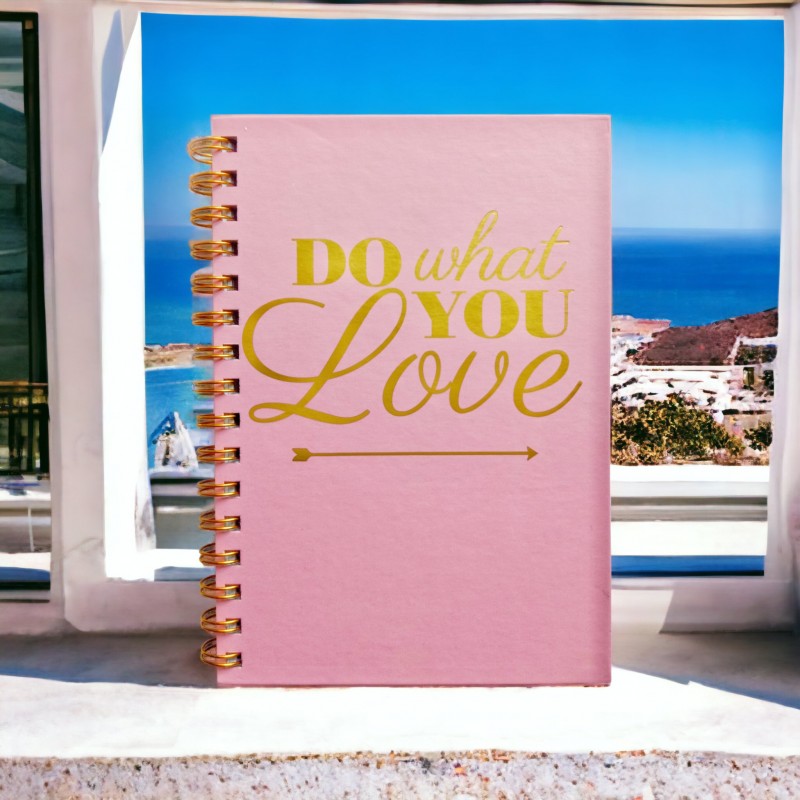 Блокнот А5 80 арк. на спіралі клітка "Do what you love"