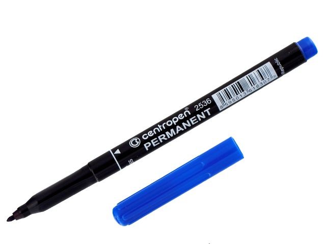 Маркер 2536 , 1мм Permanent синий бренд: Centropen . 