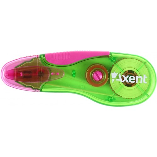 Стрічка коригуюча Axent  5 мм х 5 м, зелено-рожева