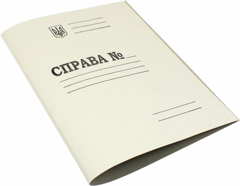 Папка картонна "Справа" без зав'язок.
