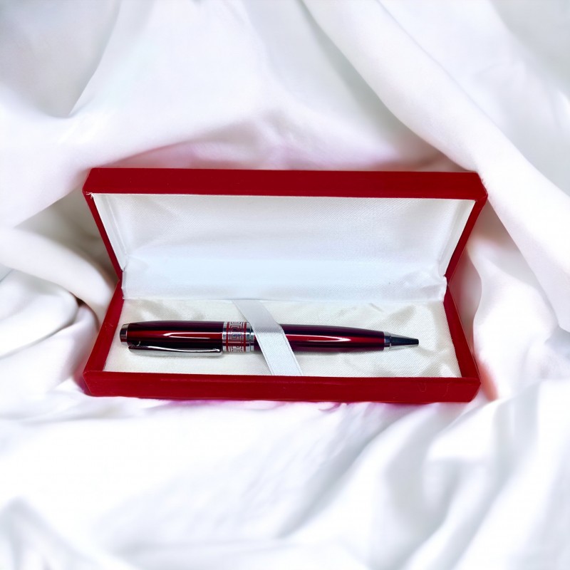 Ручка кулькова "GrandSignature Pen" футляр червоний бархат