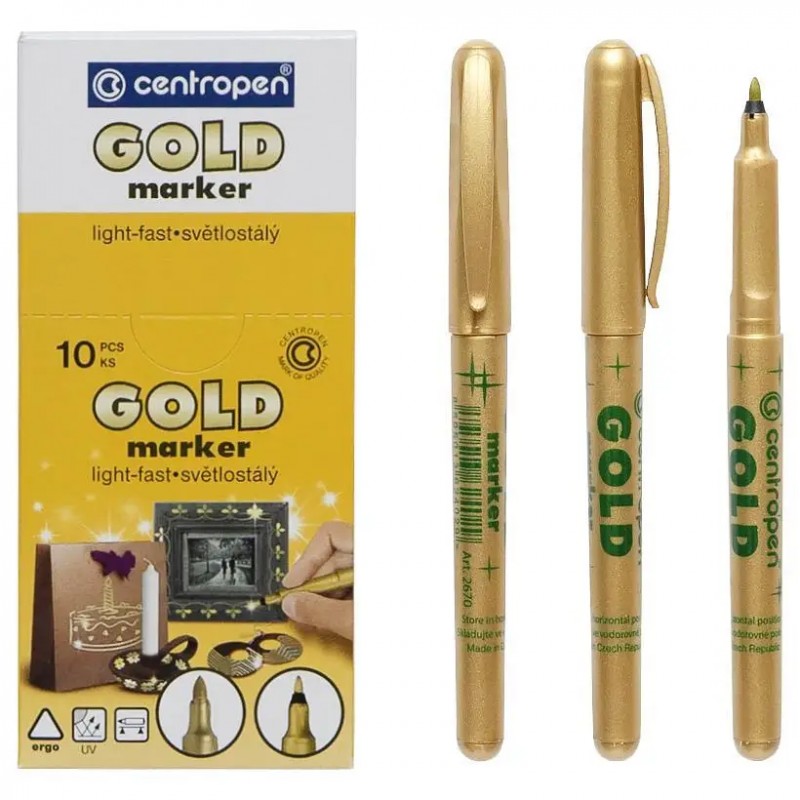 Маркер 2670 Gold 1мм золотой бренд: Centropen