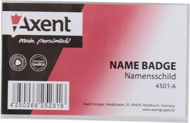 Бейдж AXENT на шпильці №4501