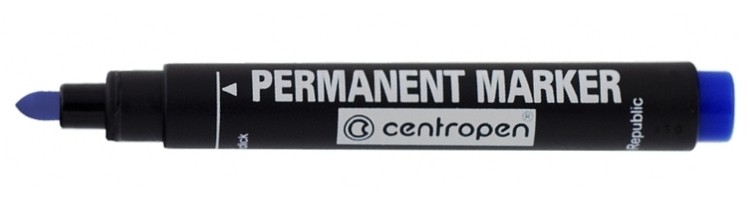 Маркер 8566 Permanent круглый 2,5мм синий бренд: Centropen