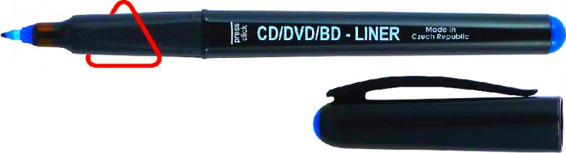 Маркер CD-Liner 4616 синий бренд: Centropen.