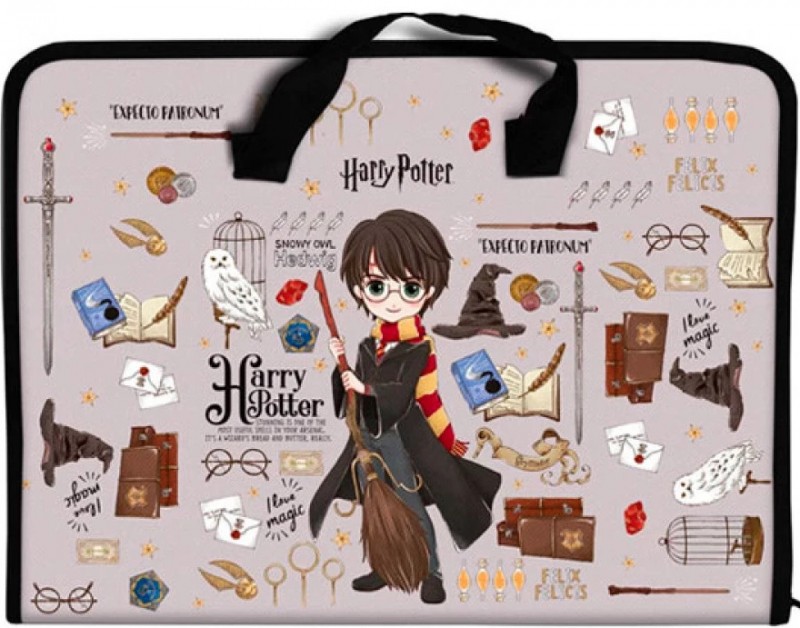Папка-портфель пластикова А4 на блискавці Kite Harry Potter