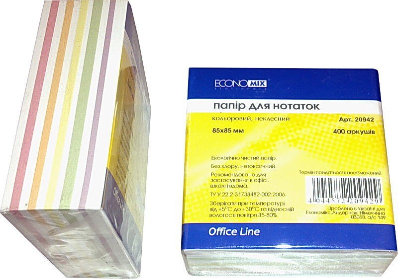 Бум д/зам не скл. 85*85 400л. 'Зебра' Е20942 бренд: Economix