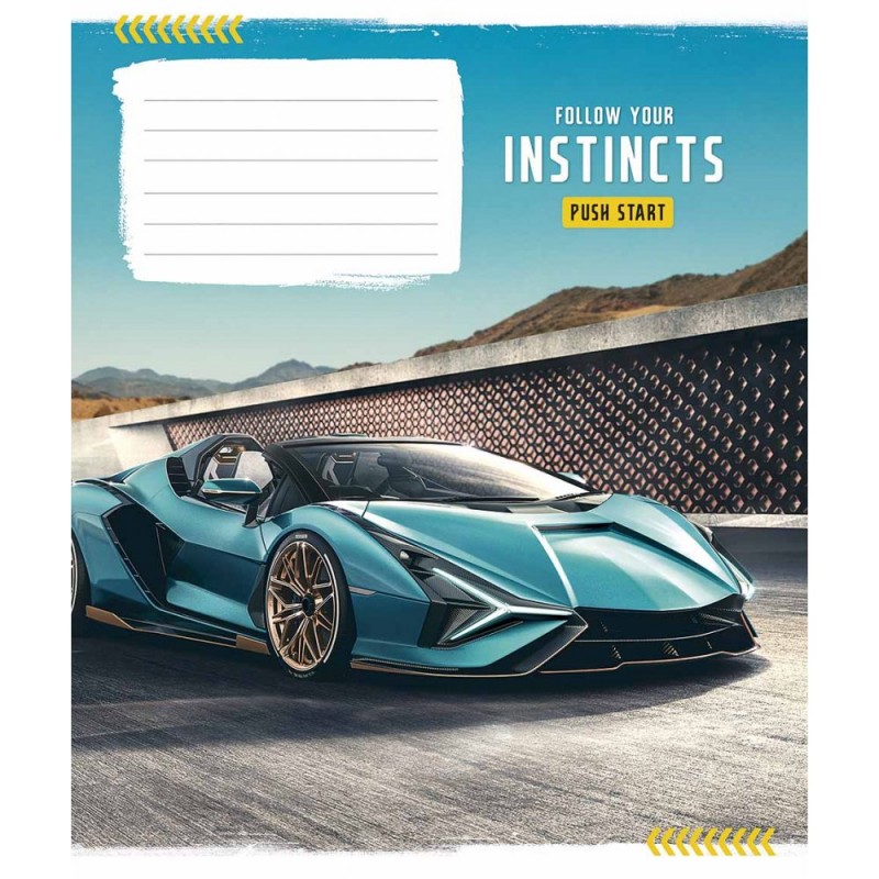 Зошит 12 л # в клітинку Школярик 2958 Instincts