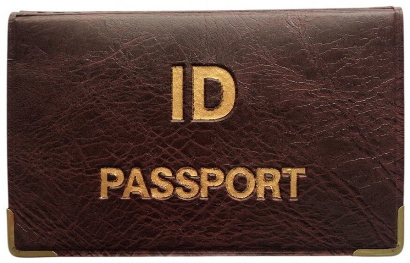 Обкладинка на Паспорт ID PASSPORT. Розмір 9,8*6,3см. Бордовий.