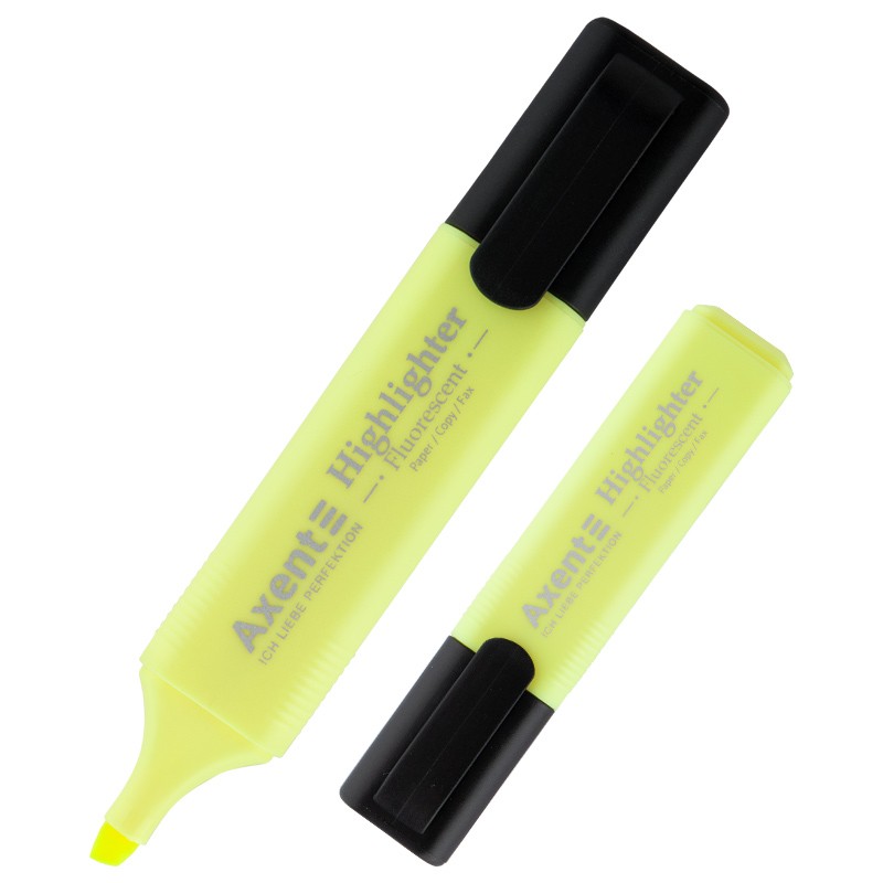 Маркер Axent Highlighter 2531-08-A, 1-5 мм, клиноподібний жовтий