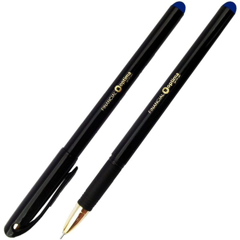 Ручка гелева "Optima" O15637-02 "Financial" чорна.