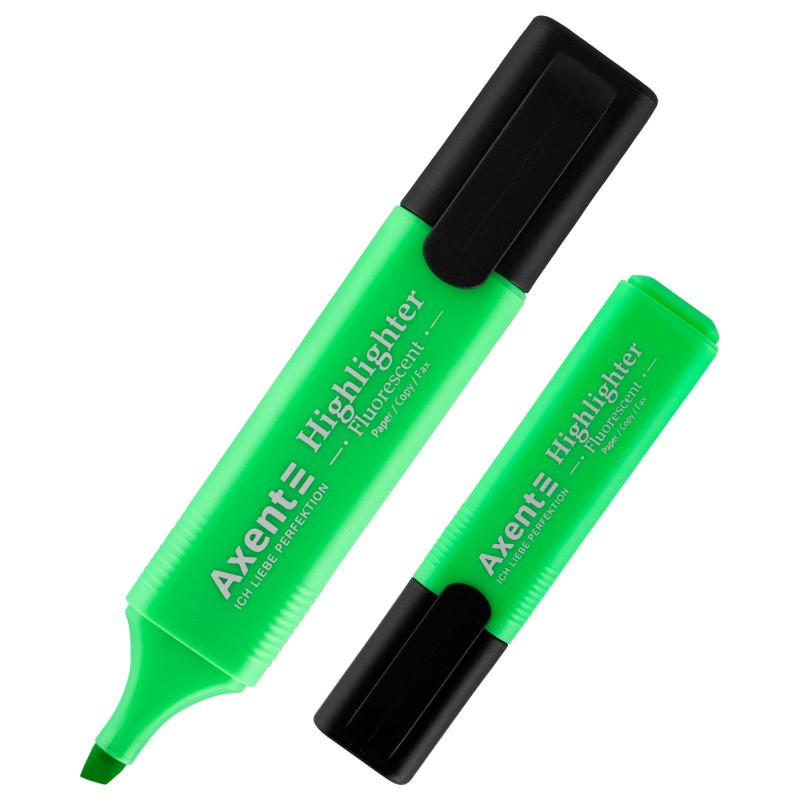 Маркер Axent Highlighter 2531-04-A, 1-5 мм, клиноподібний зелений